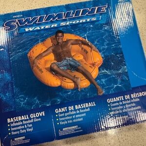 Men's Orange Inflatable Swim Glove